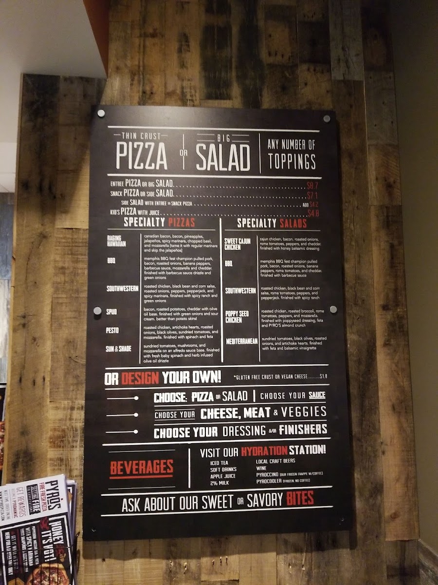 PYRO'S Fire Fresh Pizza Menu - Image 3