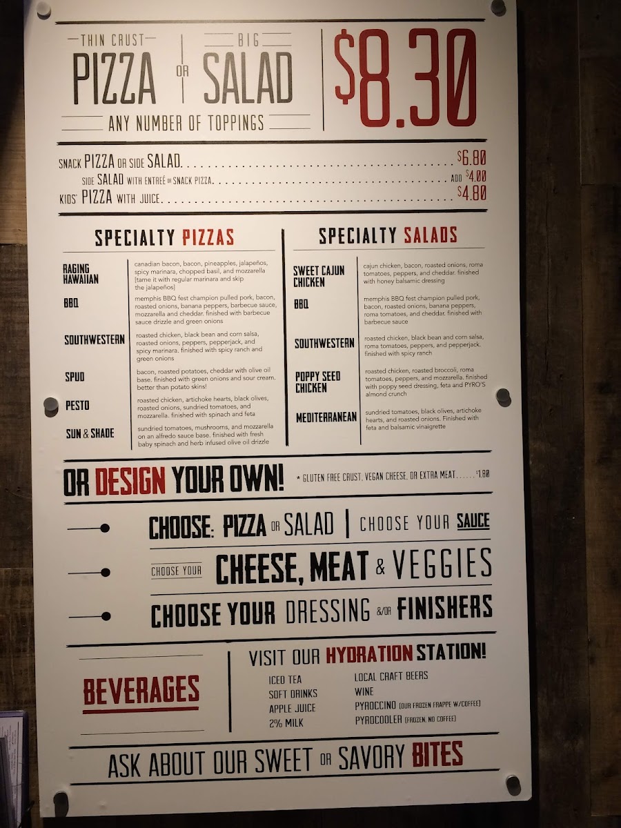 PYRO'S Fire Fresh Pizza Menu - Image 5