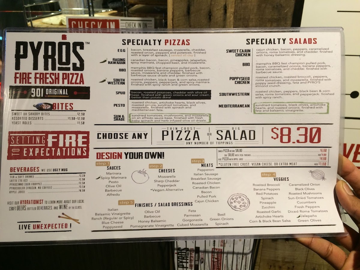 PYRO'S Fire Fresh Pizza Menu - Image 6